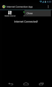 internet connection