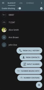 Calls Blacklist - Call Blocker