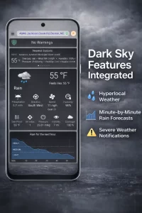 Rain Gauge App & Dark Sky Tech