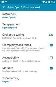 Tuner - gStrings