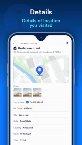 My Location Timeline on Map