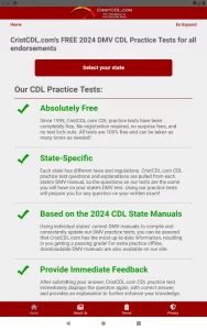 CristCDL.com Practice Test CDL