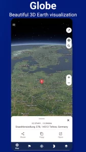 3D Earth Map - Satellite View