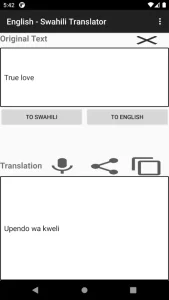 English - Swahili Translator