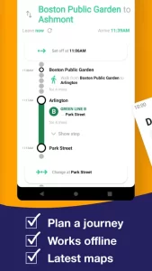 Boston T Map & Routing